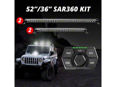 XK Glow SAR360 Light Bar Kit Emergency Search and Rescue - SAR360-3322W