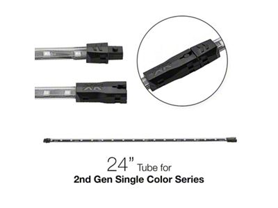 XK Glow Single Color 24in Tube Single Color AMBER - XK-2P-T-24-A