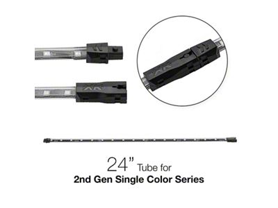 XK Glow Single Color 24in Tube Single Color RED - 2P-T-24-R