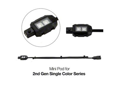 XK Glow Single Color Ultra Bright Compact Pod GREEN - XK-2P-P-G