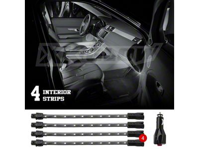 XK Glow Single Color UnderglowLED Accent Light Car/Truck Kit - XK041004-W