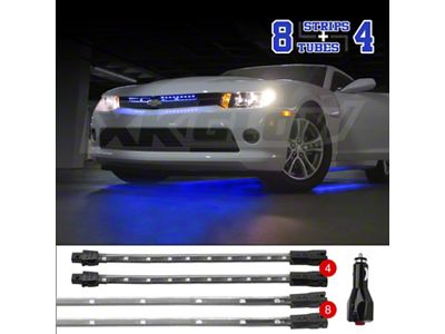 XK Glow Single Color UnderglowLED Accent Light Car/Truck Kit - XK041005-B
