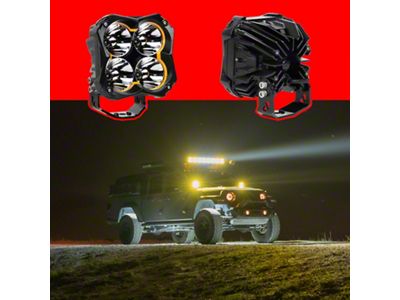 XK Glow Spot Beam Offroad Cube Light 2pc 5in - XK067005-KIT