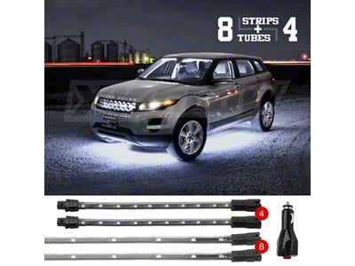 XK Glow Strip Single Color Underglow LED Accent Light Car/Truck - XK041005-W