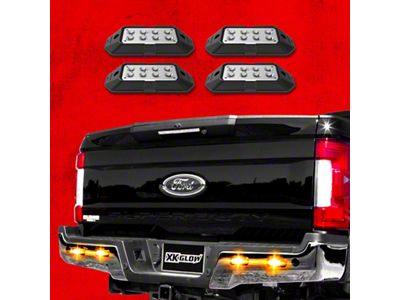 XK Glow Strobe Pod Lights w/ Traffic Modes Ultra Bright - XK052001-4A