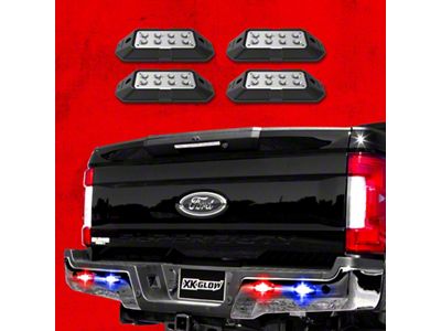 XK Glow Strobe Pod Lights w/ Traffic Modes Ultra LEDs - XK052001-4RB