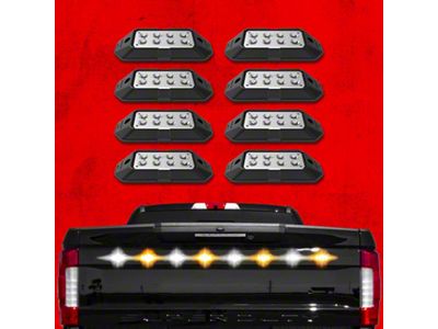 XK Glow Strobe Pod Lights w/ Traffic Modes Ultra LEDs - XK052001-8RB