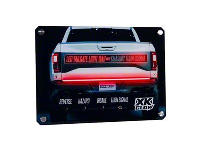 XK Glow Truck Tailgate Light Dealer Display - XK-DIS-TAILGATE