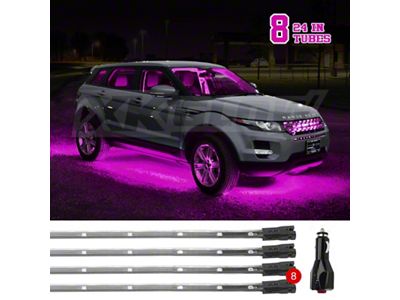 XK Glow 24-Inch Underglow LED Accent Light Kit; Pink (Universal; Some Adaptation May Be Required)