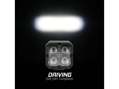 XK Glow 20w LED Cube Light w/ RGB Accent - XK065001-D