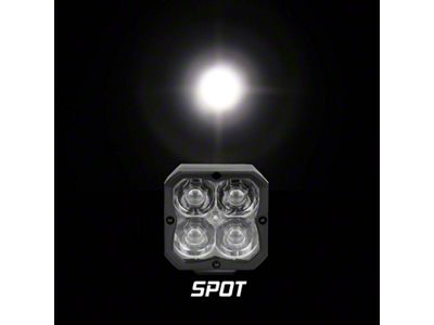 XK Glow 20w LED Cube Light w/ RGB Accent - XK065001-S