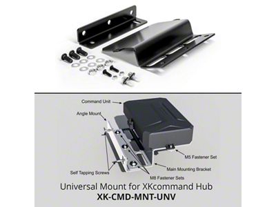 XK Glow XKcommand Hub Mounting Bracket for Universal Fitment - XK-CMD-MNT-UNV