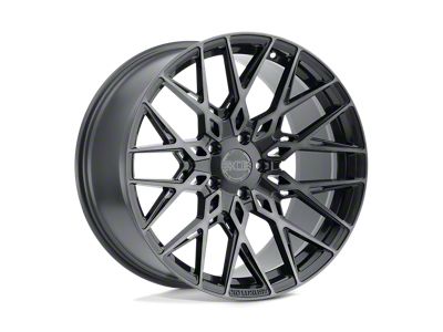 XO Luxury Phoenix Gunmetal with Brushed Gunmetal Face 4-Wheel Kit; 19x8.5; 35mm Offset