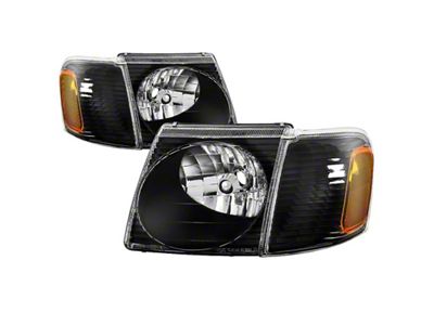 Xtune 01-03 Ford Explorer Sport 4pc OEM Style Headlights w/Corner - 9042614