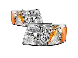 Xtune 01-03 Ford Explorer Sport 4pc OEM Style Headlights w/Corners - 9042621