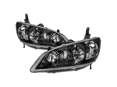 Xtune 04-05 Honda Civic Excl Hatchback/Si OEM Style Headlights - 9042706