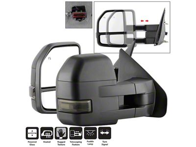 Xtune 04-14 Ford F-150 Heated LED Telescoping Mirrors - Smoke - 9943089