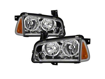 Xtune 05-10 Dodge Charger 4pc OEM Style Halogen Headlights w/Corner - 9042393