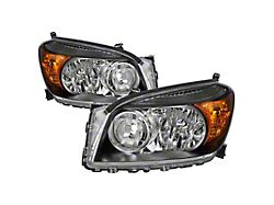Xtune 06-08 Toyota RAV4 OEM Style Headlights - Black HD-JH-TRAV06-AM-BK - 9042850
