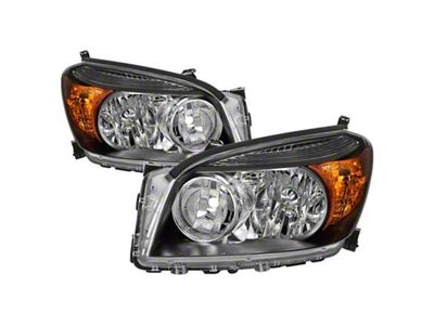 Xtune 06-08 Toyota RAV4 OEM Style Headlights - Black HD-JH-TRAV06-AM-BK - 9042850