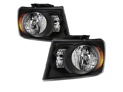 Xtune 07-09 Dodge Durango OEM Style Headlights - Black HD-JH-DDU07-AM-BK - 9042577