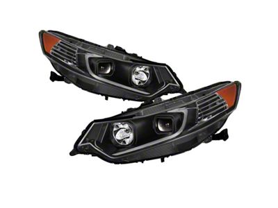 Xtune 09-14 Acura TSX Projector Headlights - Light Bar DRL - 9042218