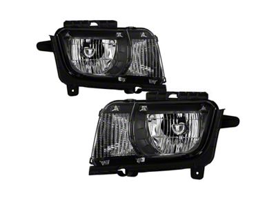 Xtune 10-13 Chevrolet Camaro OEM Style Halogen Headlights - Black - 9042461