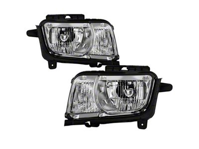 Xtune 10-13 Chevrolet Camaro OEM Style Halogen Headlights - Chrome - 9042478