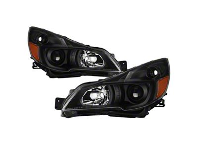 Xtune 13-14 Subaru Legacy/Outback OEM Style Headlights-Black HD-JH-SLEG13-AM-BK - 9042317