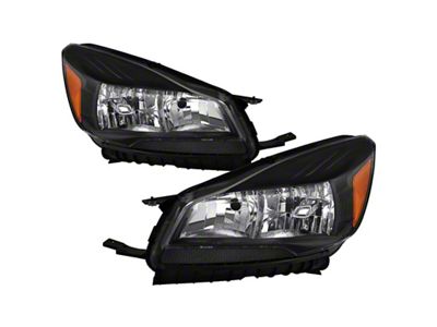Xtune 13-16 Ford Escape OEM Style Headlights -Black HD-JH-FESCA13-AM-BK - 9042454