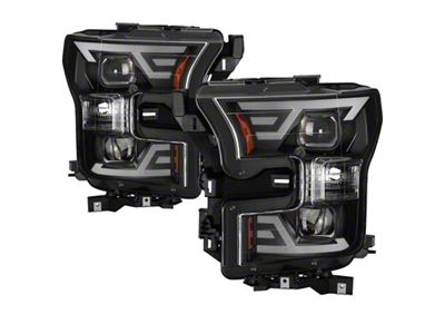 Xtune 15-17 Ford F-150 DRL LED Light Bar Projector Headlights - 9042935