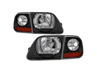 Xtune 97-03 Ford F-150 4pc OEM Style Headlights w/Corner - 9042638