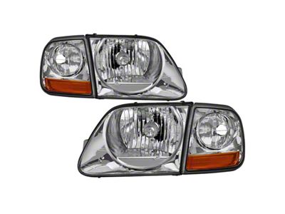 Xtune 97-03 Ford F-150 4pc OEM Style Headlights w/Corner - 9042645