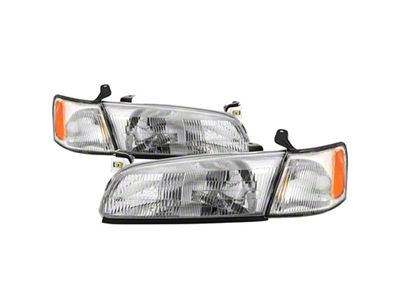 Xtune 97-99 Toyota Camry 4pc OEM Style Headlights w/Corner Lights - 9042843