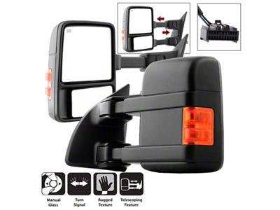 Xtune 99-15 Ford SuperDuty L/R Manual Extendable - Manual Adjust - 9935794