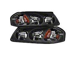 Xtune Chevrolet Impala 00-04 OEM Headlamps Black HD-JH-CIM00-AM-BK - 9027253