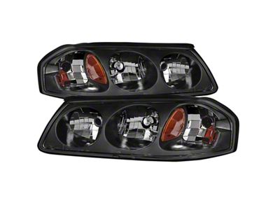 Xtune Chevrolet Impala 00-04 OEM Headlamps Black HD-JH-CIM00-AM-BK - 9027253