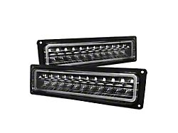 Xtune Chevy C10 88-98 LED Bumper Lights Black CPL-CCK94-LED-BK - 5022165