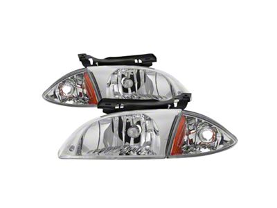 Xtune Chevy Cavalier 00-02 Corner Lamp & Headlights 4pcs set-Chrome - 9036712
