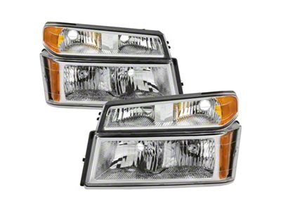 Xtune Chevy Colorado 04-12 OEM Headlights w/ Bumper Lights Chrome - 9032127