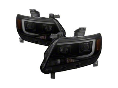 Xtune Chevy Colorado 15-17 HalogenOnly Projector Headlights - Black Smoked - 9039300