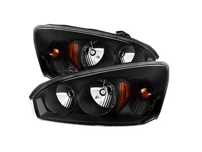 Xtune Chevy Malibu 04-08 Crystal Headlights Black HD-JH-CMA04-AM-BK - 9026454