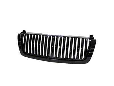 Xtune Chevy Silverado 03-06 Center Only Front Grille Black GRI-SP-CS03-CT-BK - 5017093