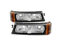 Xtune Chevy Silverado 03-06 LED Bumper Lights Black CBL-JH-CSIL03-AM-BK - 5079305