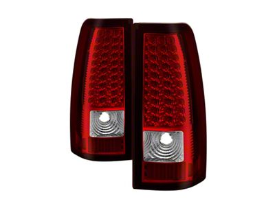 Xtune Chevy Silverado 1500/2500/3500 03-06 LED Tail Lights Red Clear - 5008787