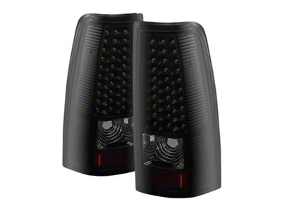 Xtune Chevy Silverado 1500/2500/3500 99-02 LED Tail Lights Black Smoke - 5081131