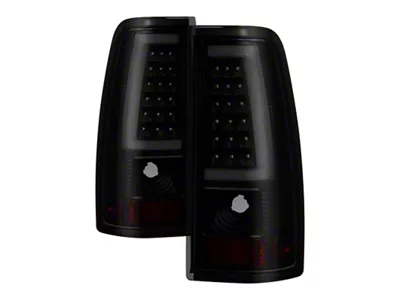 Xtune Chevy Silverado 1500/2500/3500 99-02 Version 3 Tail Lights Black - 9038778