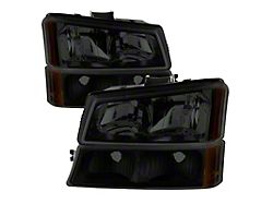 Xtune Chevy Silverado 2500HD 03-06 Crystal Headlights w/ Bumper Lights - 9030253