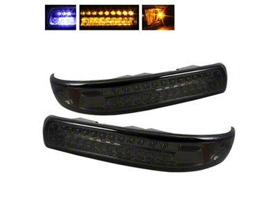 Xtune Chevy Silverado 99-02 LED Amber Bumper Lights Smoke CBL-CS99-LED-SM - 5014580