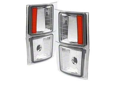 Xtune Chevy Suburban 94-98 4 pcs Corner Lights Chrome CCL-JH-CCK88-E-AM - 5064424